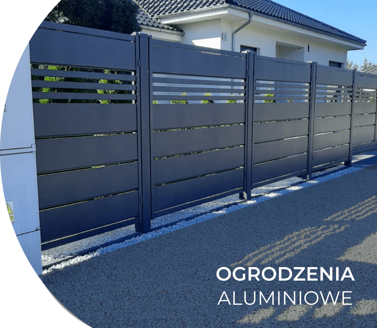 owoczesne aluminiowe ogrodzenia